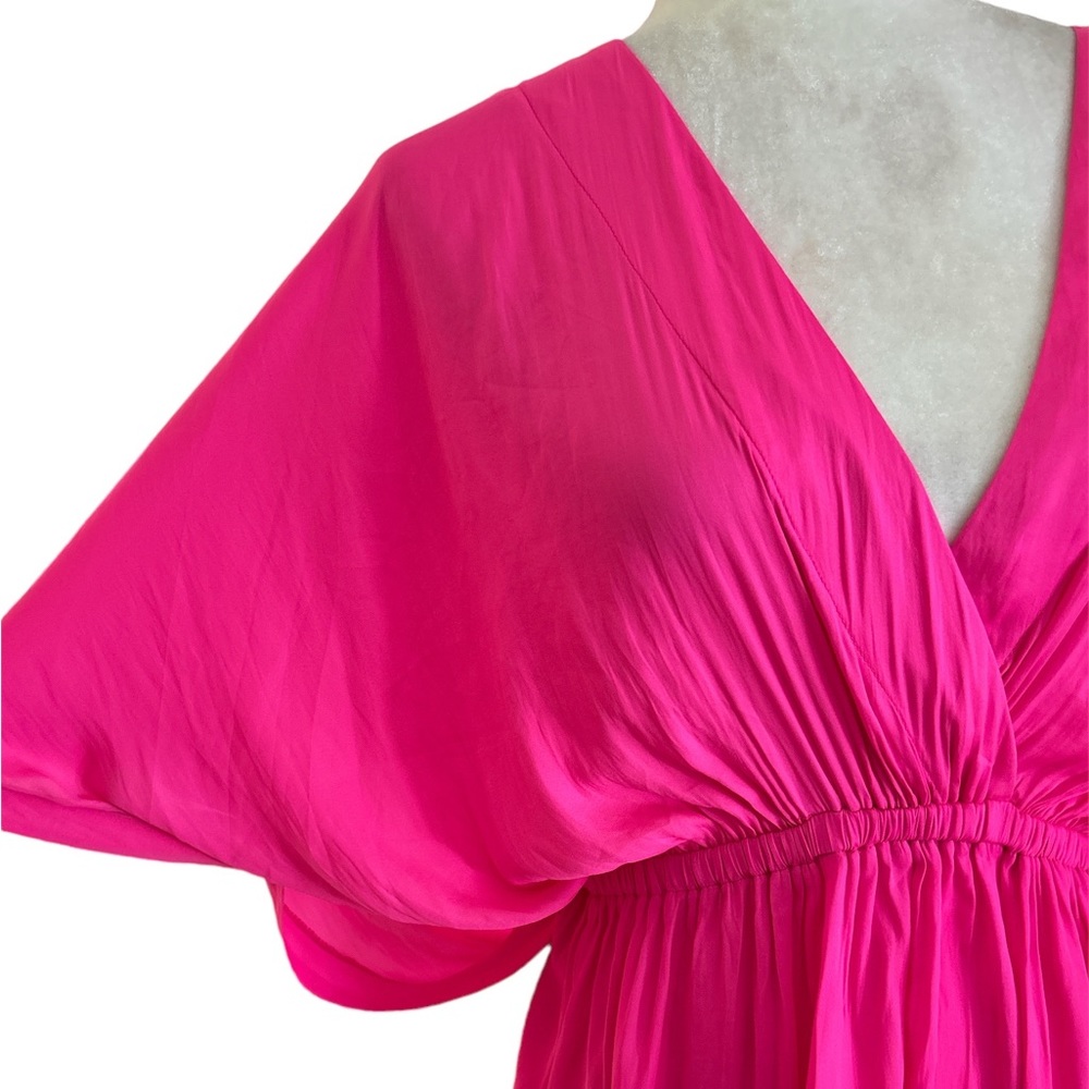 NWT Mustard Seed Here With You Hot Pink Kimono Sleeve Blouse - S - Picture 4 of 13